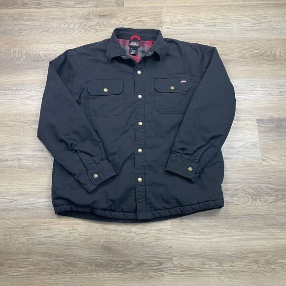 Dickies Jacket Mens Extra Large Black Lined Workwear Heavyweight - Picture 1 of 10